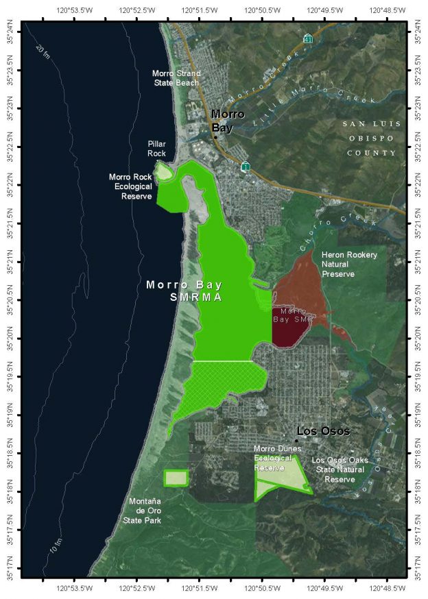 Morro Bay Mpas Cdfw Map Morro Bay National Estuary Program